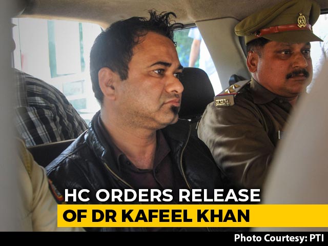 UP Doctor's Detention Under Tough Law NSA "Illegal", Free Him: High Court