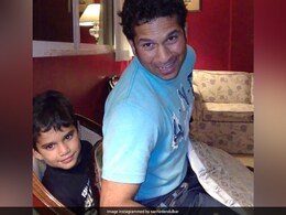 "When They Tell You To Baby Sit": Sachin Tendulkar Shares Throwback Pic "When They Tell You To Baby Sit": Sachin Tendulkar Shares Throwback Pic