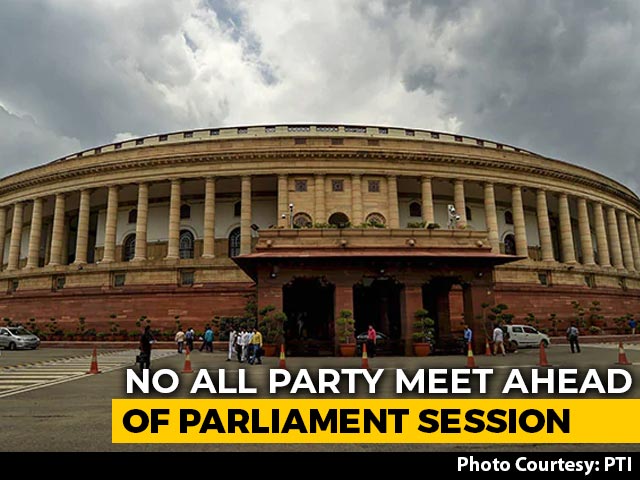 No All-Party Meet Before Tomorrow's Parliament Monsoon Session