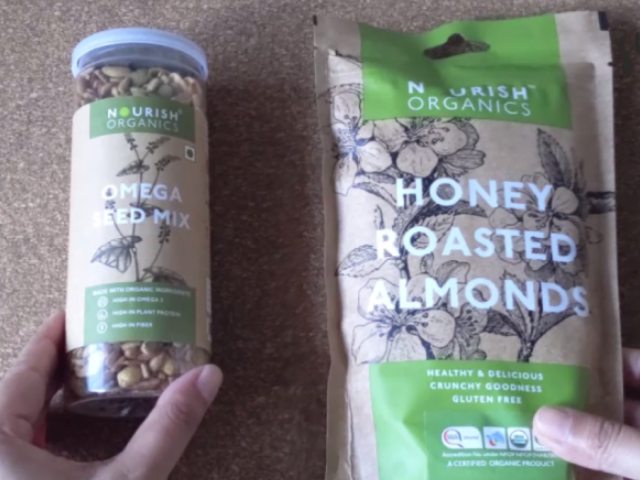 Food Product Review: Nourish Organics Honey Roasted Almonds And Omega Seed Mix