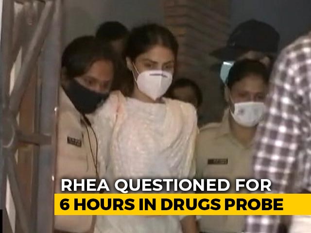Rhea Chakraborty Questioned For 6 Hours In Drugs Probe, Called Back On Monday