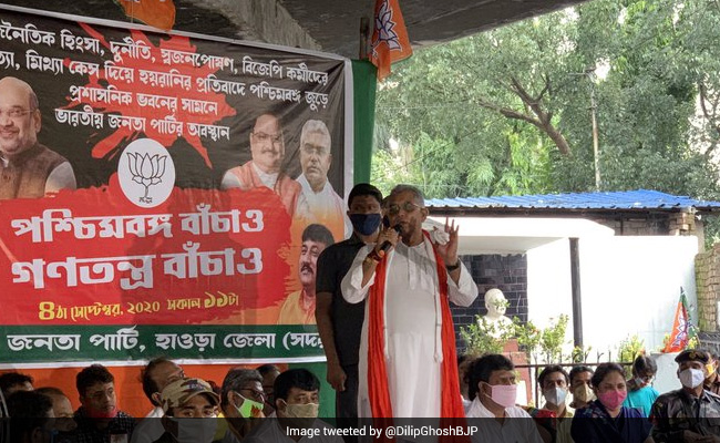 BJP Organises Demonstrations Under "Save Democracy" Campaign In Bengal