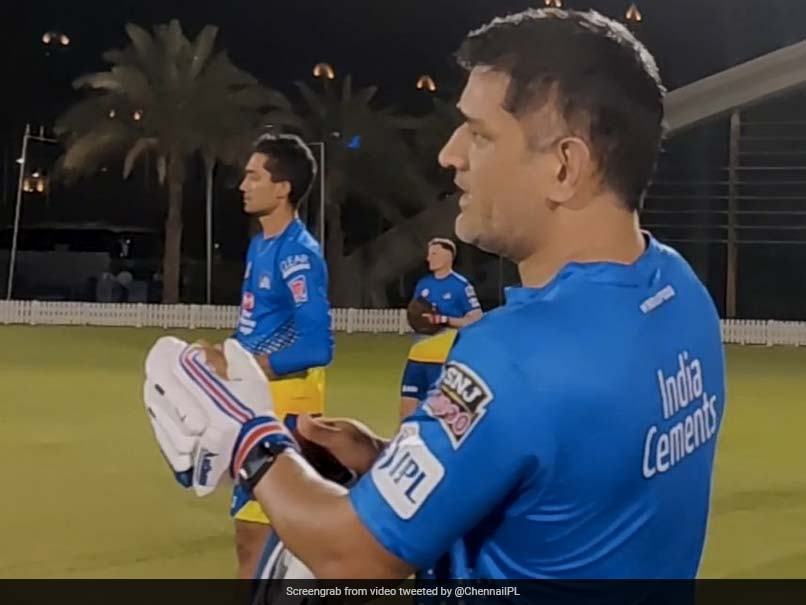 "Net. Set. Go!" MS Dhoni, Other CSK Stars Sweat It Out In Night Training Session. Watch