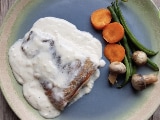 How To Make Fish With White Sauce | Easy Fish With White Sauce Recipe Video