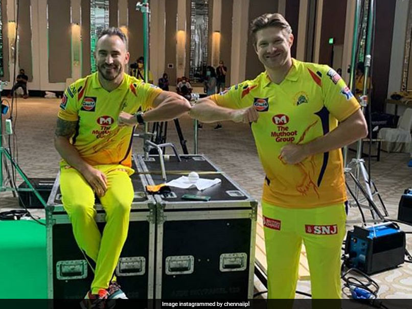 "Duo Arm Distance": Shane Watson, Faf du Plessis Maintain Social Distancing During CSK Photo Shoot