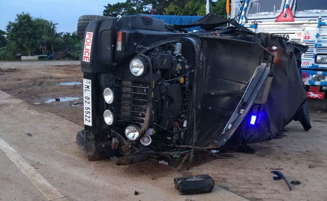 Meghalaya Minister's Convoy Meets With Accident In Assam, 4 Cops Injured