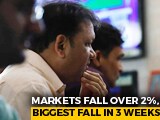 Video : Sensex Falls Over 800 Points Posts Biggest One-Day Loss In 3 Weeks