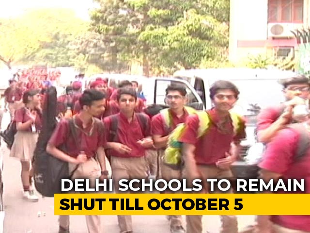 Delhi Schools To Remain Shut For All Students Till October 5: State Government