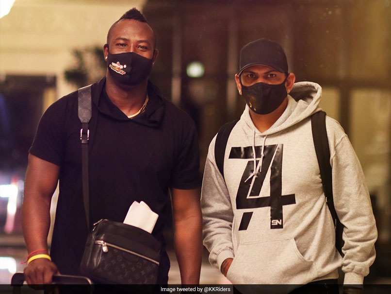 IPL 2020: KKR Star Duo Andre Russell, Sunil Narine Reach UAE. See Pics