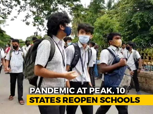 Schools Reopen Partially For Classes 9-12 After Six Months' Gap