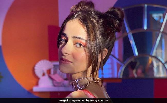Ananya Panday Ups The Quirky Quotient In Space Buns And Neon Tones