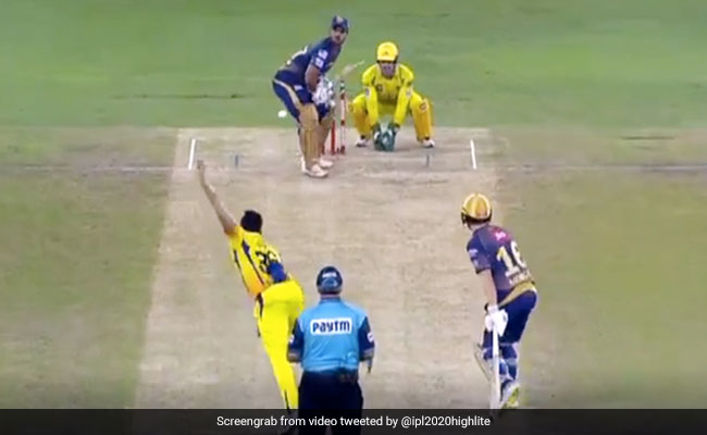 IPL 2020: नितीश राणा ने जड़े लगातार तीन छक्के, फिर MS Dhoni पहुंचे गेंदबाज के पास और फिर... देखें Video