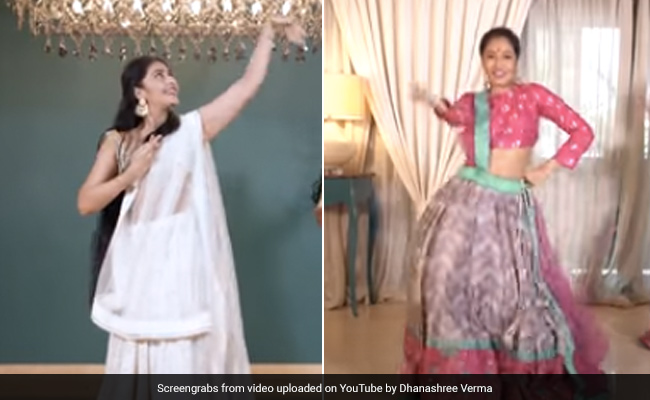 युजवेंद्र चहल की मंगेतर Dhanashree Verma का नवरात्रि स्पेशल Video वायरल, 'मैंने पायल है छनकाई' पर धमाकेदार डांस