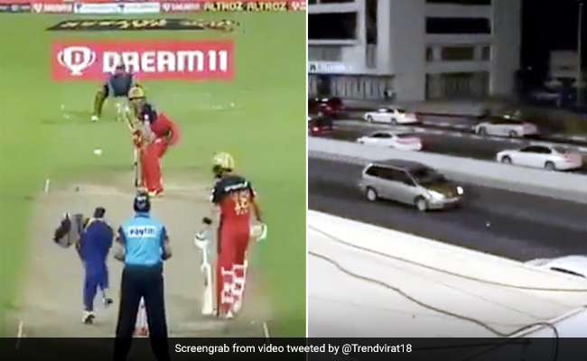 IPL 2020: एबी डिविलियर्स ने मारा स्टेडियम पार छक्का, गुजर रही कार पर लगी गेंद - देखें Viral Video