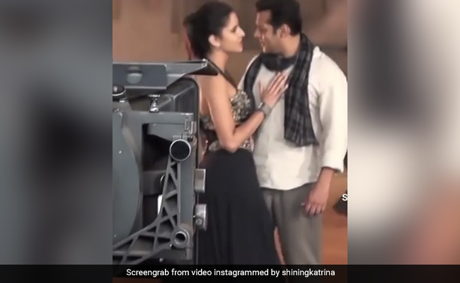 Salman Khan ने शूटिंग के बीच किया कुछ ऐसा कैटरीना कैफ ने दबा डाला उनका गला, देखें Video