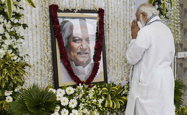 PM Modi Pays Tributes To Former Chief Minister Keshubhai Patel, Meets His Family