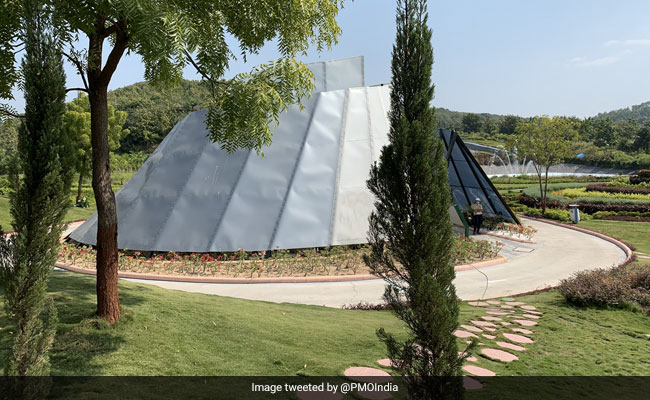 PM Modi Inaugurates 17-Acre 'Aarogya <i>Van</i>' Near Statue Of Unity In Gujarat