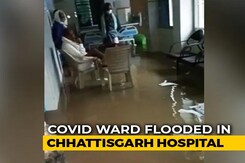 Safety Gear, Medical Waste Float In Chhattisgarh's Flooded COVID-19 Ward Safety Gear, Medical Waste Float In Chhattisgarh's Flooded COVID-19 Ward