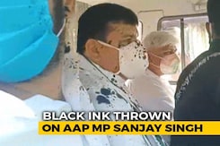 Ink Attack On AAP's Sanjay Singh, Rakhi Birla In UP's Hathras Ink Attack On AAP's Sanjay Singh, Rakhi Birla In UP's Hathras