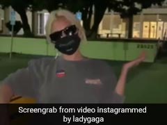 कैटवॉक करते हुए वोट डालने पहुंचीं लेडी गागा, Video हुआ वायरल