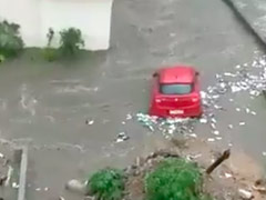 Car Seen Floating As Bengaluru Streets Flooded After Heavy Rain. Video