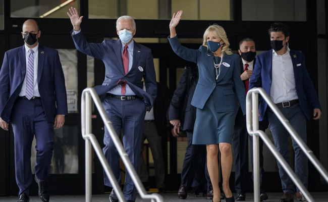 Joe Biden Casts Early Vote In US Presidential Race