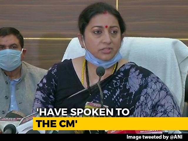 Rahul Gandhi's Visit To Hathras "Politics, Not For Justice": Smriti Irani