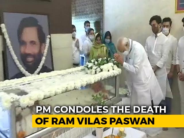 PM Modi, President Pay Last Respects To Ram Vilas Paswan In Delhi