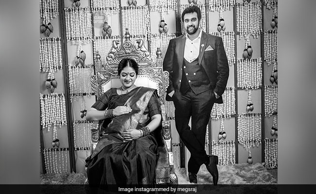 Pics From Chiranjeevi Sarja's Wife Meghana Raj's Baby Shower Go Viral Because...