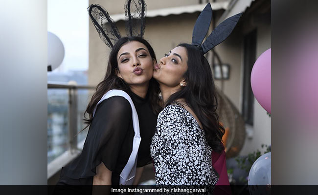 Bride-To-Be Kajal Aggarwal In Some Happy Pics With Sister Nisha