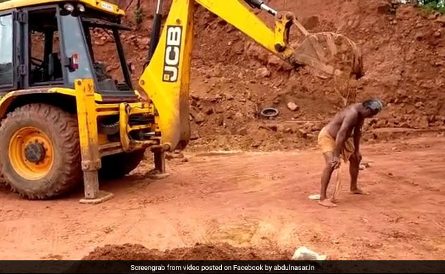 Man Uses JCB Excavator To Scratch His Back In Viral Video