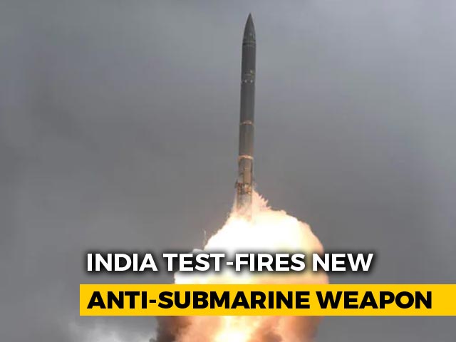 India Successfully Flight-Tests Advanced Missile-Torpedo System