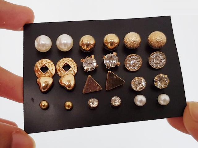Fashion Review - Jewels Galaxy Stud Earrings Set
