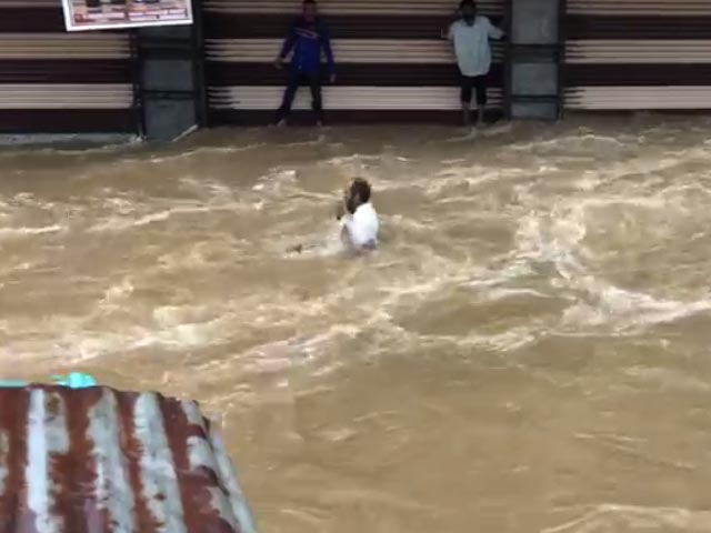 Caught On Camera: Man Washed Away In Hyderabad As Locals Shout For Help