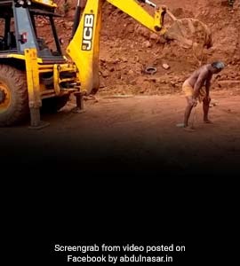 Man Uses JCB Excavator To Scratch His Back In Viral Video