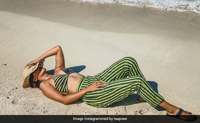Taapsee Pannu Dreams Of Lying On The Beach In A Striped Bikini And So Do We