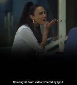 Watch: Preity Zinta Blows A Kiss After KXIP's Thrilling Win Over SRH