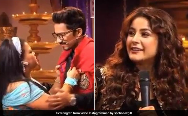 भारती सिंह के पति हर्ष ने मांगी शहनाज गिल से किस, तो स्टेज पर ही बिफर पड़ी पंजाब की कैटरीना कैफ- देखें Video