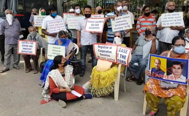 Depositors Of Crisis-Hit Banks Protest Again In Bengaluru