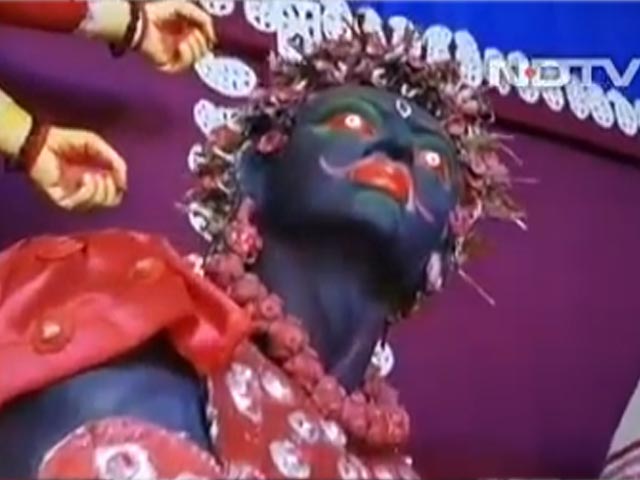 "Coronasura": Unique Idol In Bengal's Durga Puja Pandal