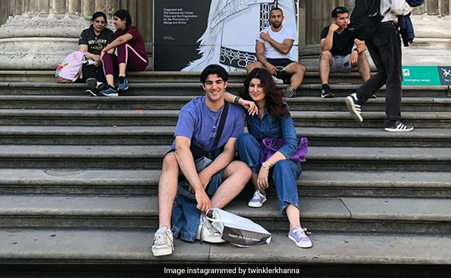 A Tale Of Twinkle Khanna And Son Aarav's "Divergent Skills Sets." He Baked A Cake, She Made...