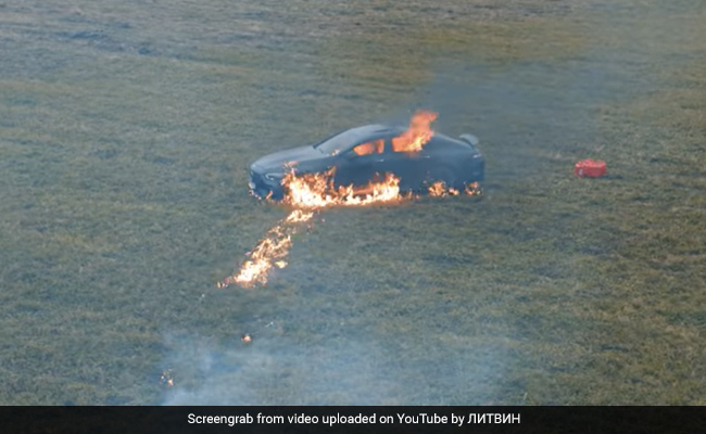 Viral Video: YouTuber Burns Down His Mercedes Out Of Frustration