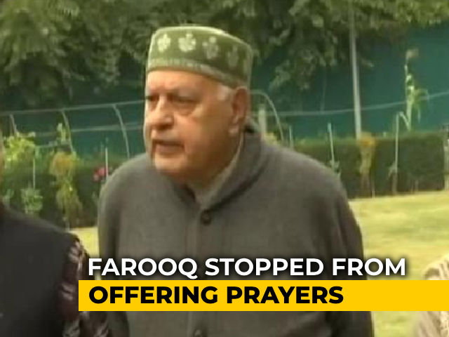 Farooq Abdullah Stopped From Offering Prayers, House Blocked: Party