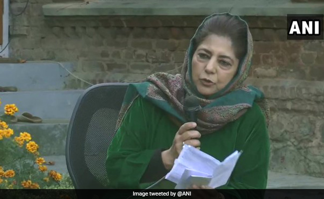 BJP Calls For Action Against Mehbooba Mufti Over "Seditious Remarks"