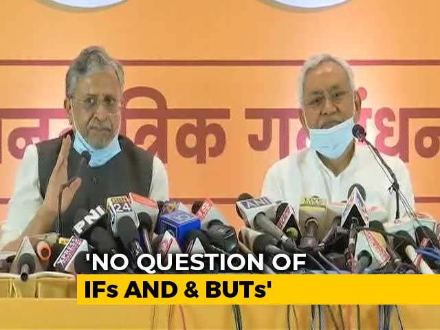 No Ifs And Buts, Nitish Kumar Will Be Chief Minister: BJP