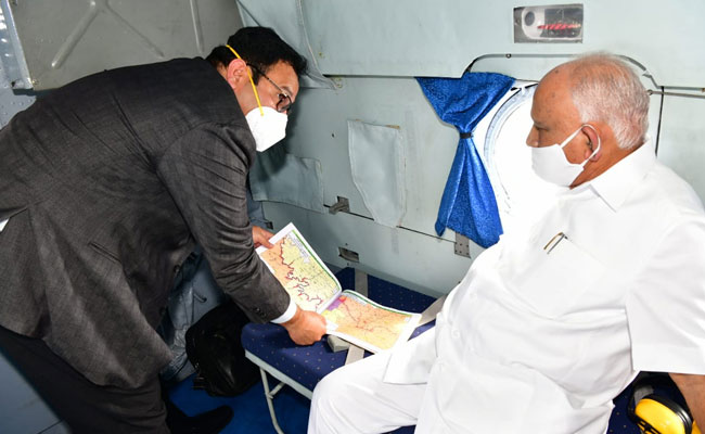 BS Yediyurappa Surveys North Karnataka's Flood-Hit Areas
