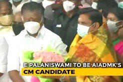 AIADMK Announces Incumbent E Palaniswami As Chief Minister Candidate AIADMK Announces Incumbent E Palaniswami As Chief Minister Candidate