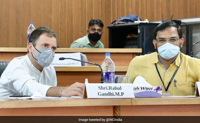 Rahul Gandhi Attends COVID-19 Review Meeting At Kerala's Malappuram