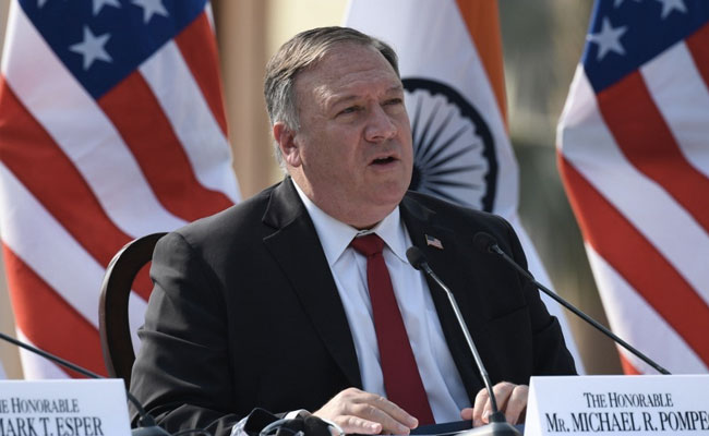 US With India In Efforts To Defend Sovereignty: Pompeo On Galwan Clash US With India In Efforts To Defend Sovereignty: Pompeo On Galwan Clash