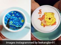 South Korean Barista Creates Amazing Art Using Coffee As Canvas, See Pics South Korean Barista Creates Amazing Art Using Coffee As Canvas, See Pics